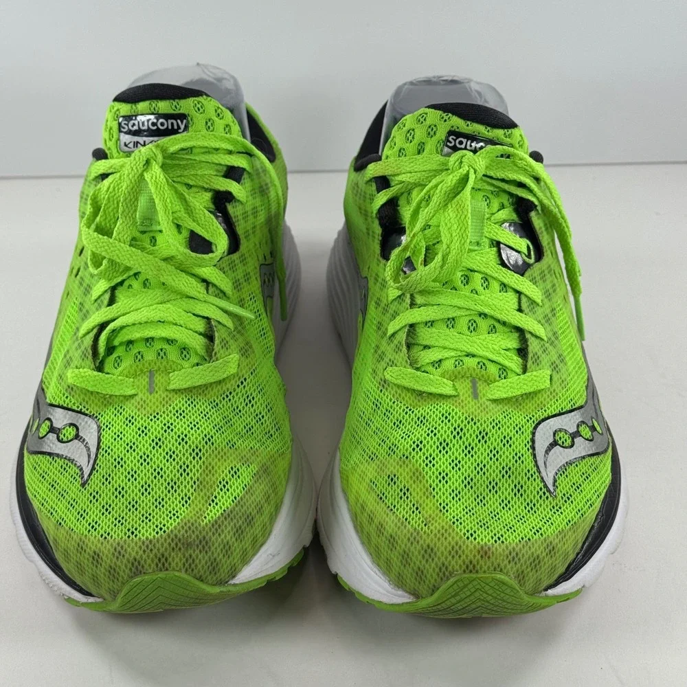 Saucony Kinvara 10 Running‎ Shoes Neon Green Athletic Sneakers Men's Size 8.5 - Picture 3 of 11